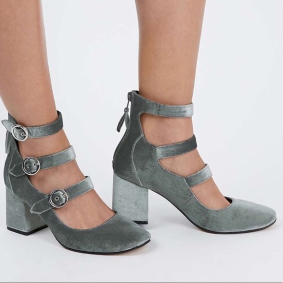 multi buckle heels